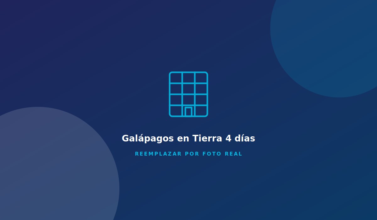Galápagos en Tierra 4 días