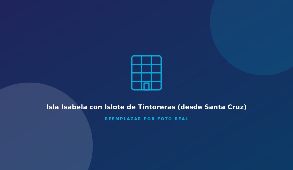 Isla Isabela con Islote de Tintoreras (desde Santa Cruz)